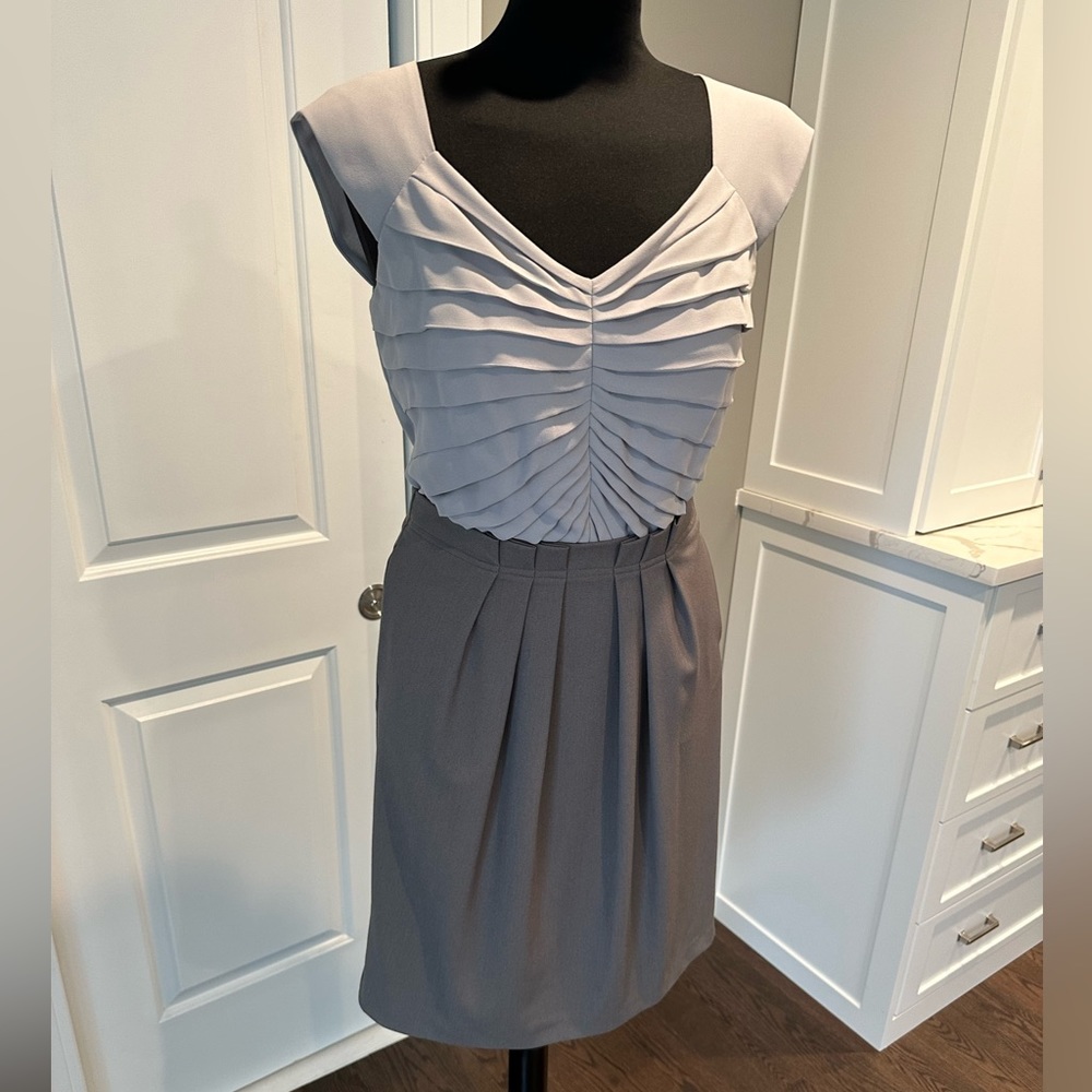 Max and Cleo Grey Business Dress - Size 6
